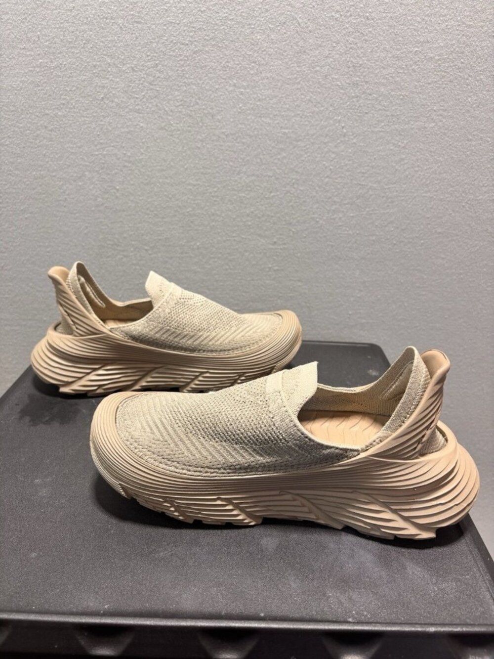 Hoka Restore TC Slip On Shoes Womens 9 Beige Comfort Walking Excellent - Picture 6 of 8